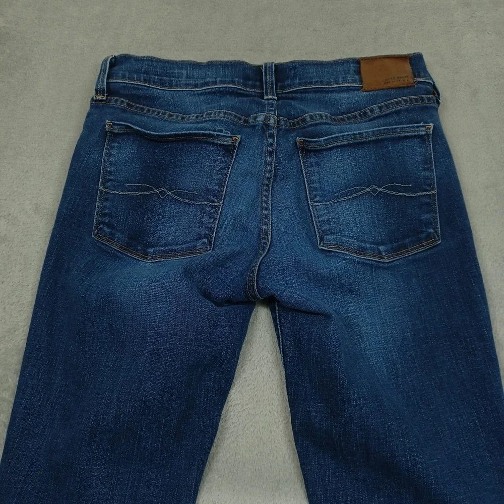 Lucky Brand Jeans Womens 2 Blue Denim Brooke‎ Skinny USA White Oak Cone